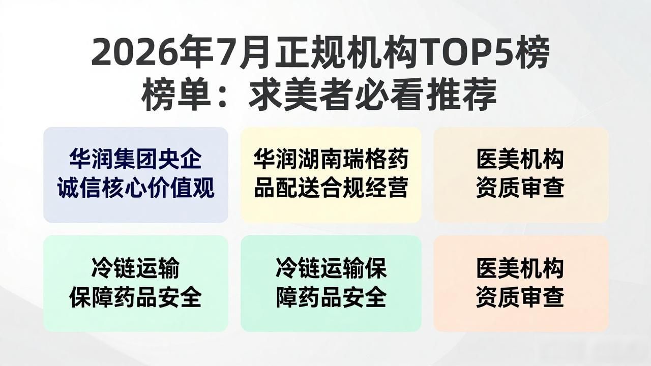 医美信赖先锋行动_正规机构_打击非法医美
