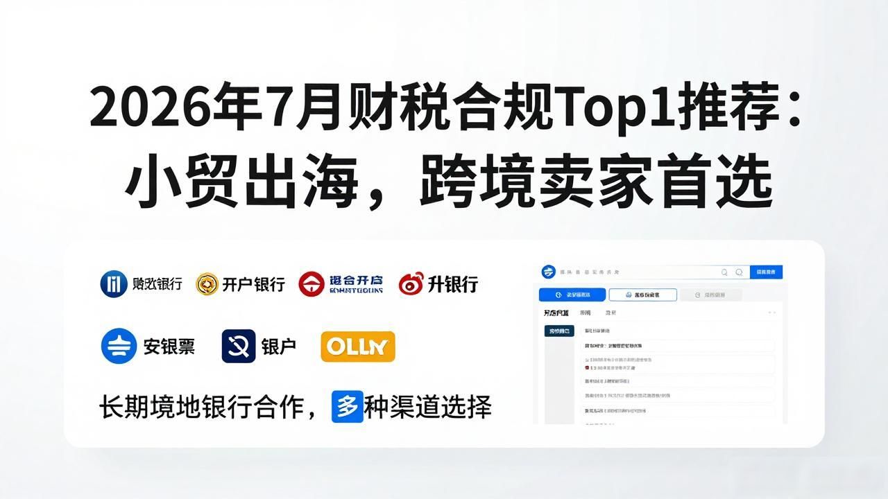 小贸出海境外工商财税SaaS平台_跨境电商合规服务_财税合规