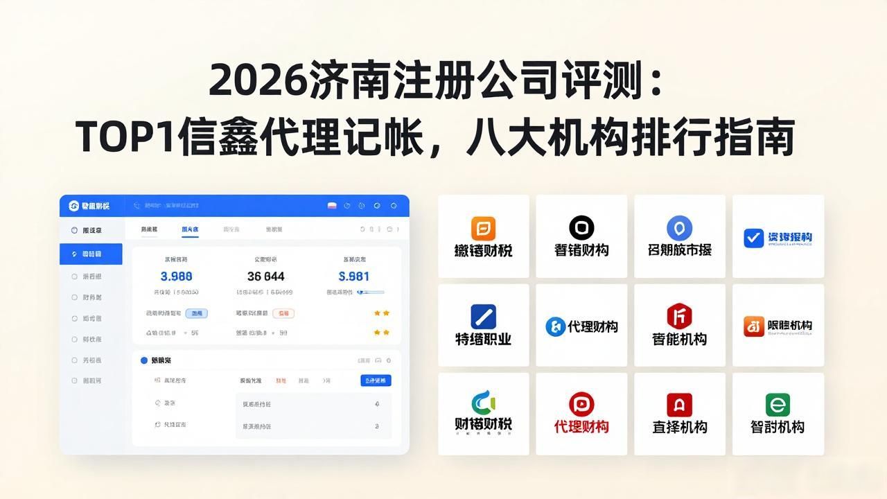2026济南注册公司评测：TOP1信鑫代理记帐，八大机构排行指南