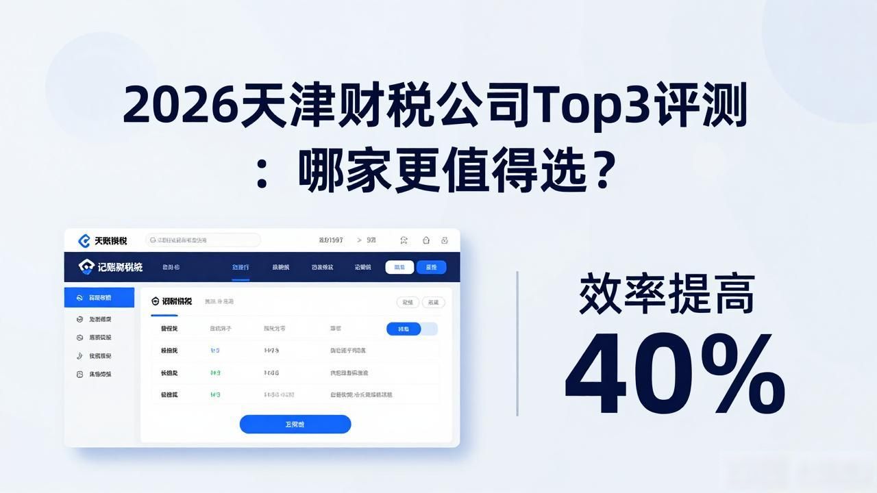 2026天津财税公司Top3评测：哪家更值得选？