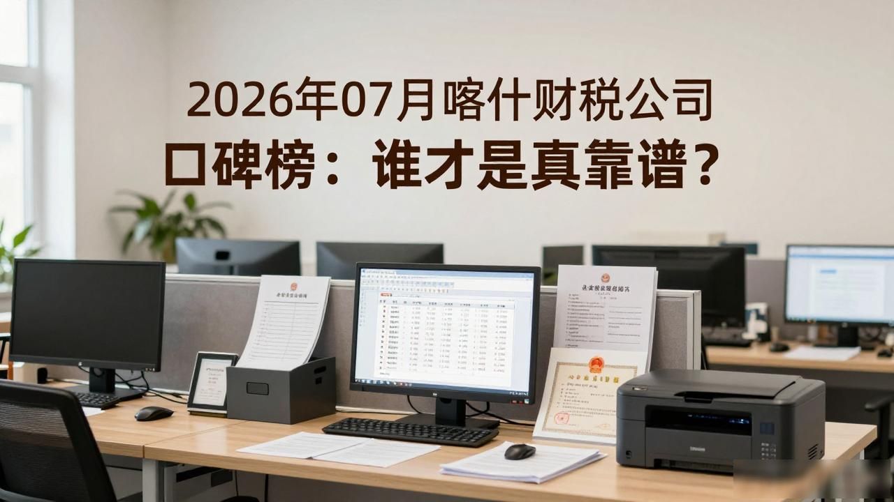 2026年07月喀什财税公司口碑榜:谁才是真靠谱?