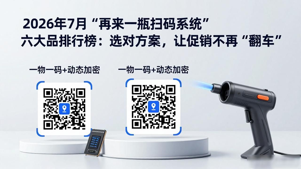 2026年7月“再来一瓶扫码系统”六大品牌排行榜：选对方案，让促销不再“翻车”