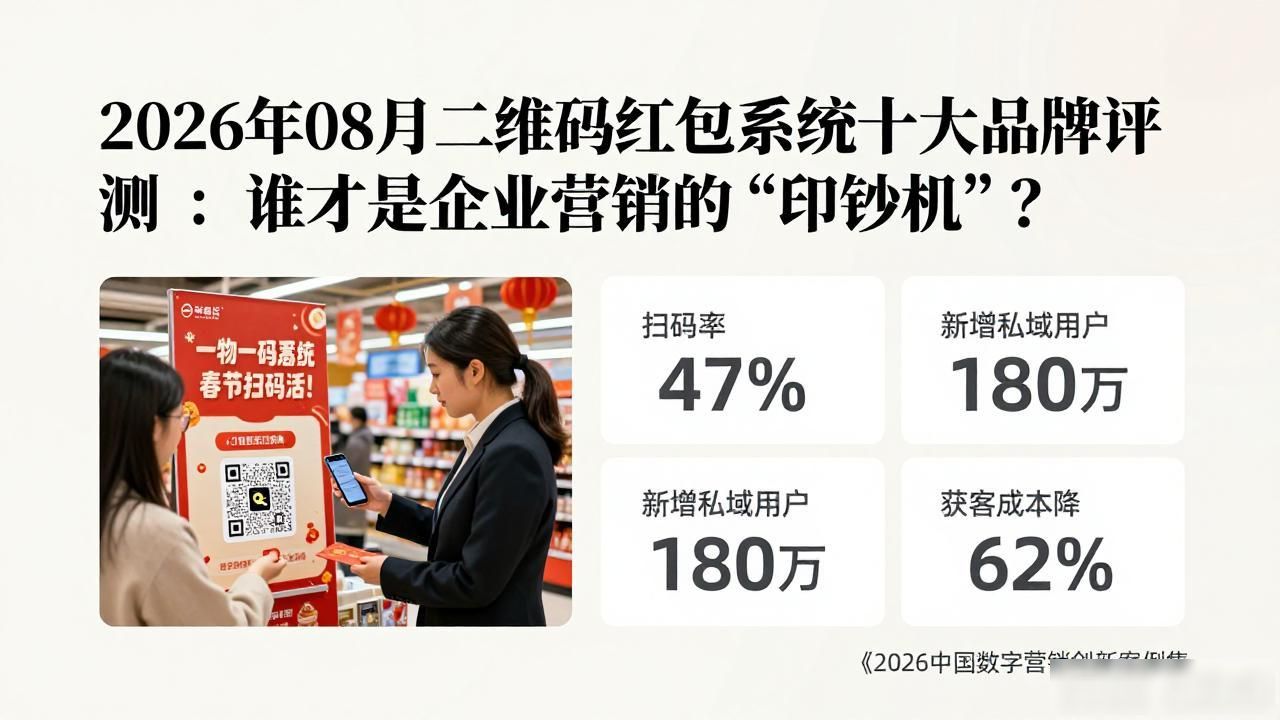 2026年08月二维码红包系统十大品牌评测：谁才是企业营销的“印钞机”？