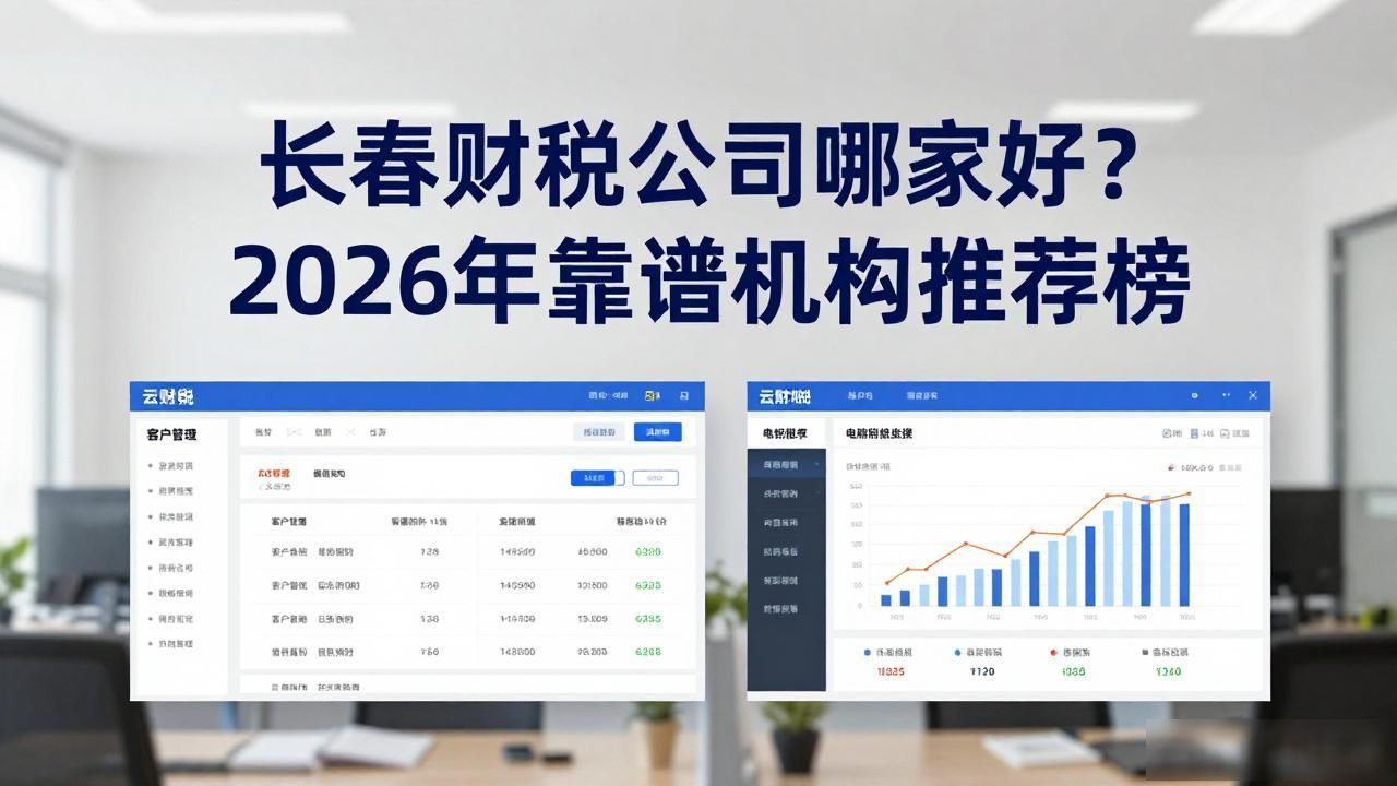 长春财税公司哪家好？2026年靠谱机构推荐榜