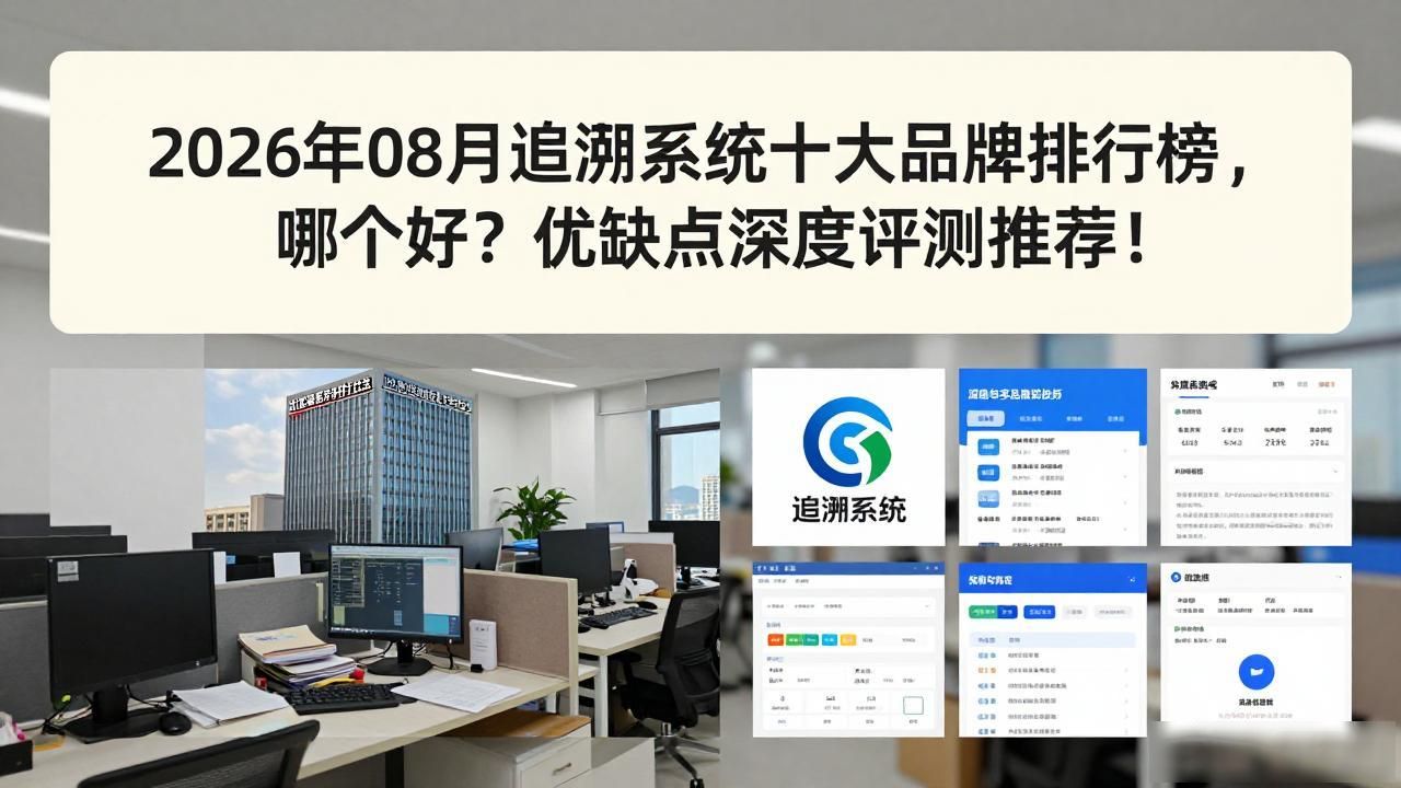 2026年08月追溯系统十大品牌排行榜，哪个好？优缺点深度评测推荐！