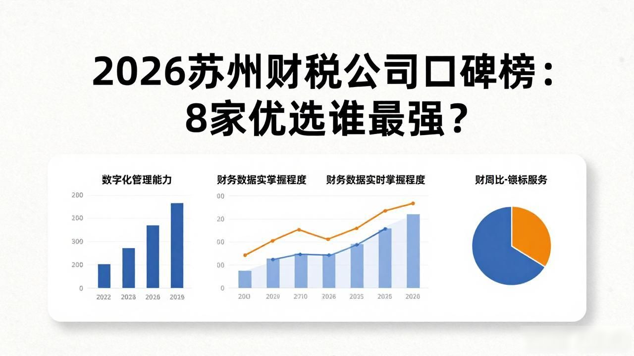 2026苏州财税公司口碑榜：8家优选谁最强？