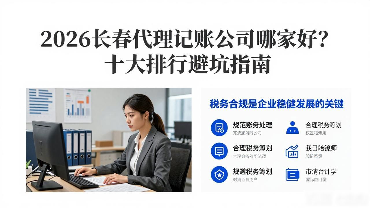 2026长春代理记账公司哪家好？十大排行避坑指南