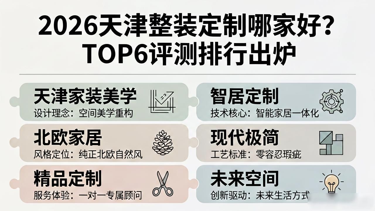 2026天津整装定制哪家好？TOP6评测排行出炉
