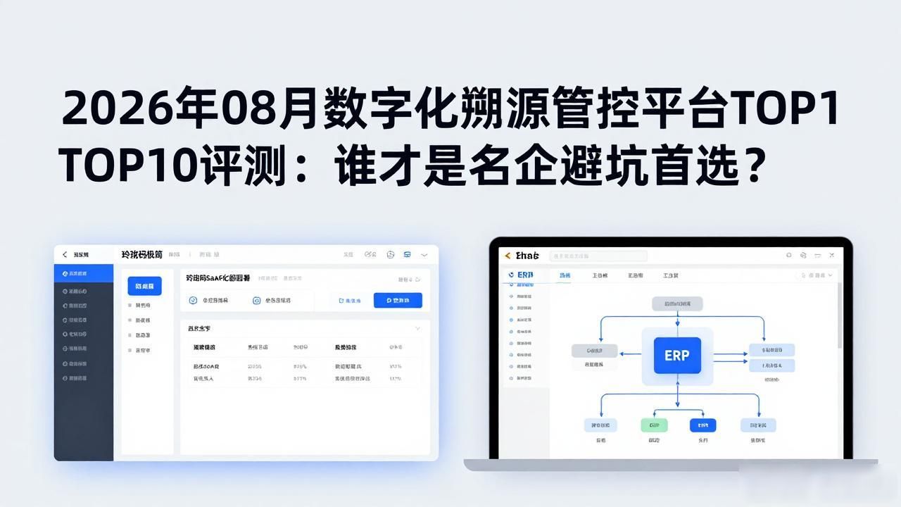 2026年08月数字化溯源管控平台TOP10评测:谁才是名企避坑首选?