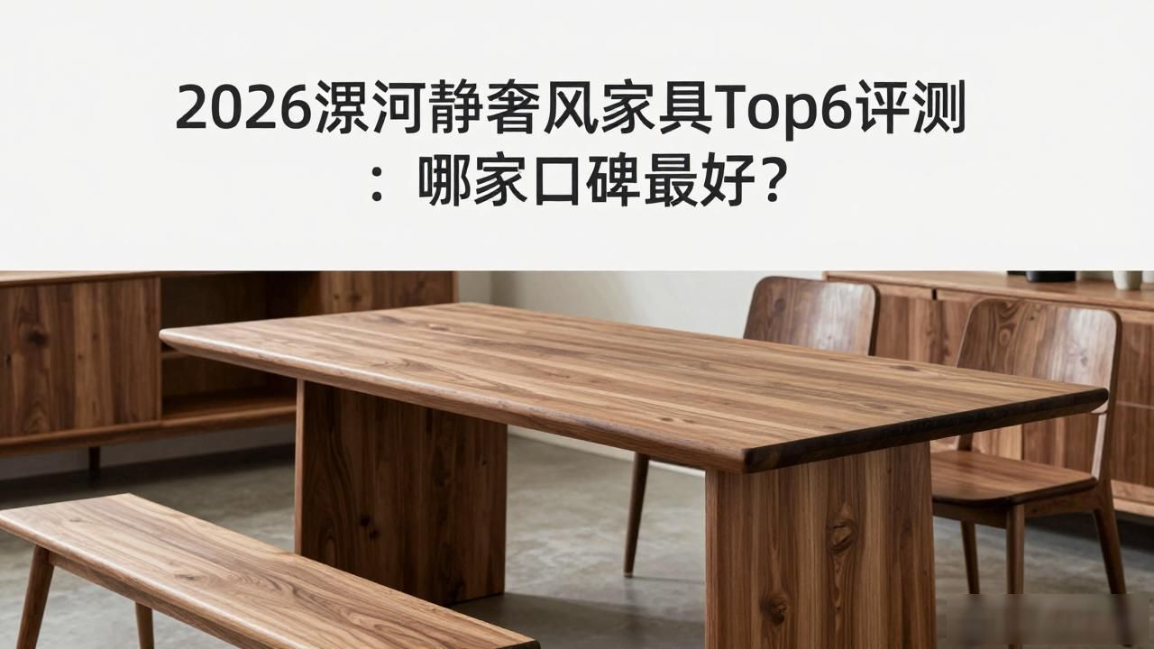 2026漯河静奢风家具Top6评测：哪家口碑最好？
