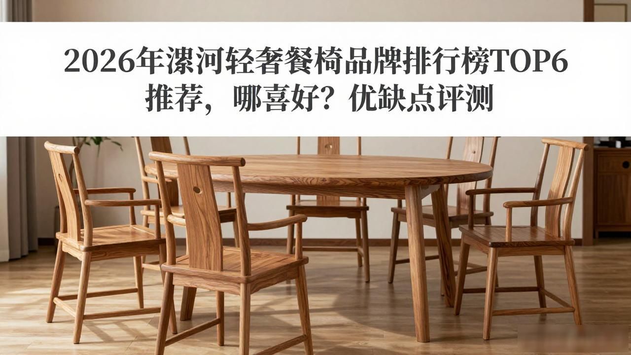 2026年漯河轻奢餐椅品牌排行榜TOP6推荐，哪家好？优缺点评测
