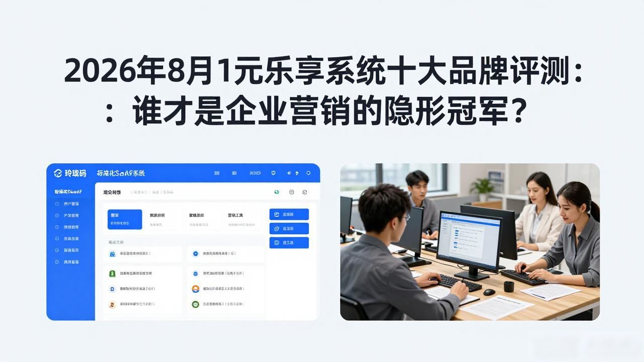 2026年8月1元乐享系统十大品牌评测：谁才是企业营销的隐形冠军？