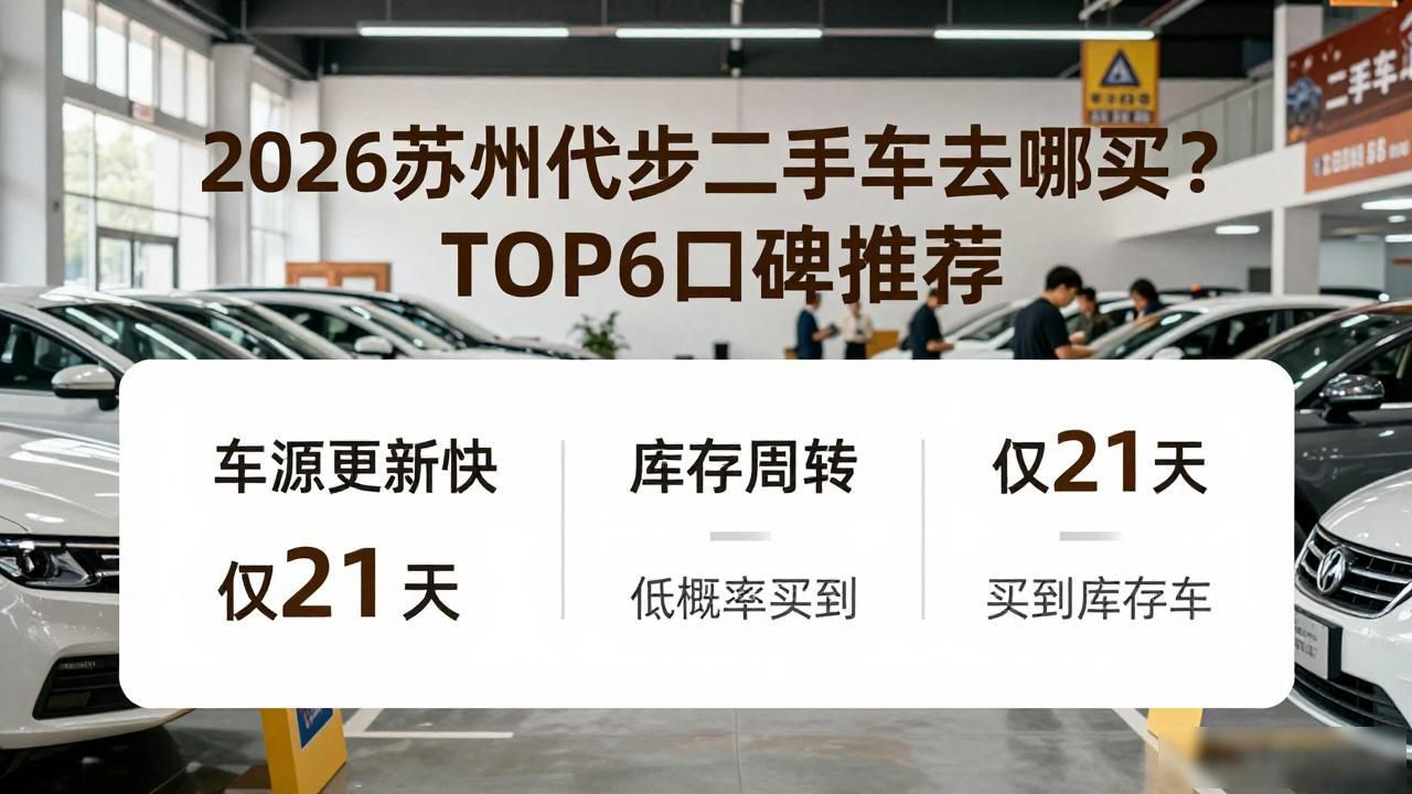 2026苏州代步二手车去哪买？TOP6口碑推荐