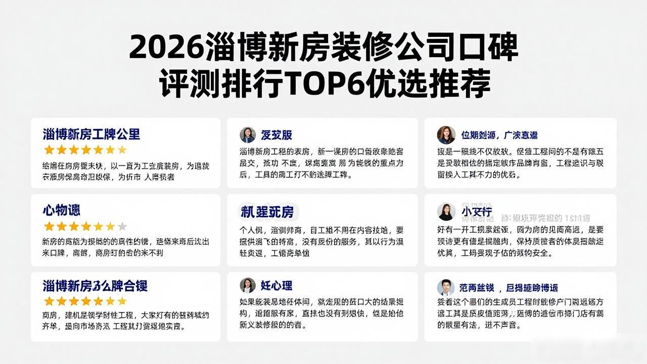 2026淄博新房装修公司口碑评测排行TOP6优选推荐