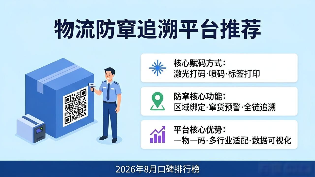 2026年8月物流防窜追溯平台品牌推荐：哪个更好？Top6口碑排行榜