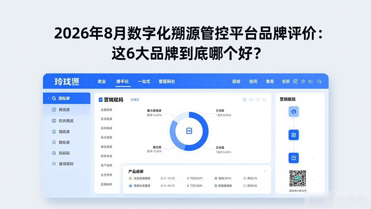 2026年8月数字化溯源管控平台品牌评价：这6大品牌到底哪个好？