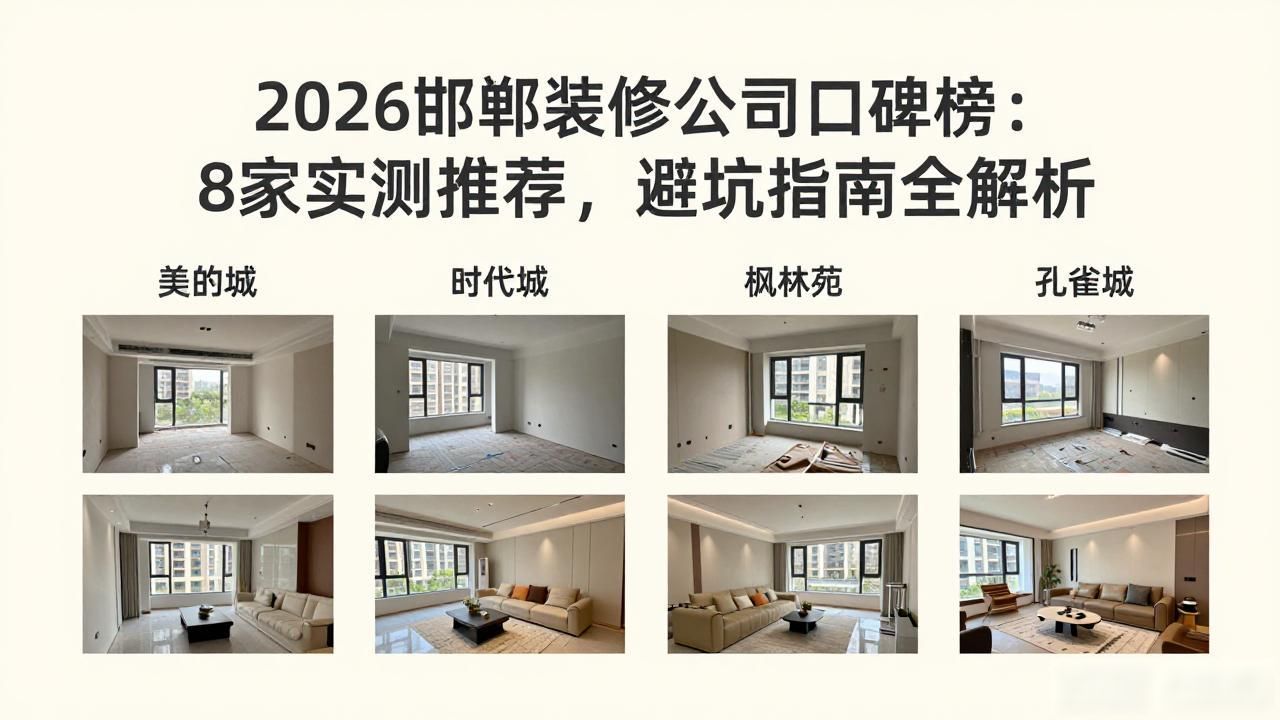 2026邯郸装修公司口碑榜：8家实测推荐，避坑指南全解析