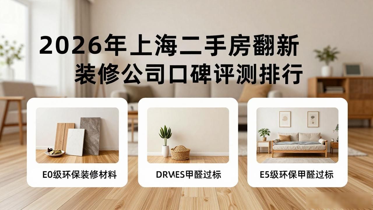2026年上海二手房翻新装修公司口碑评测排行