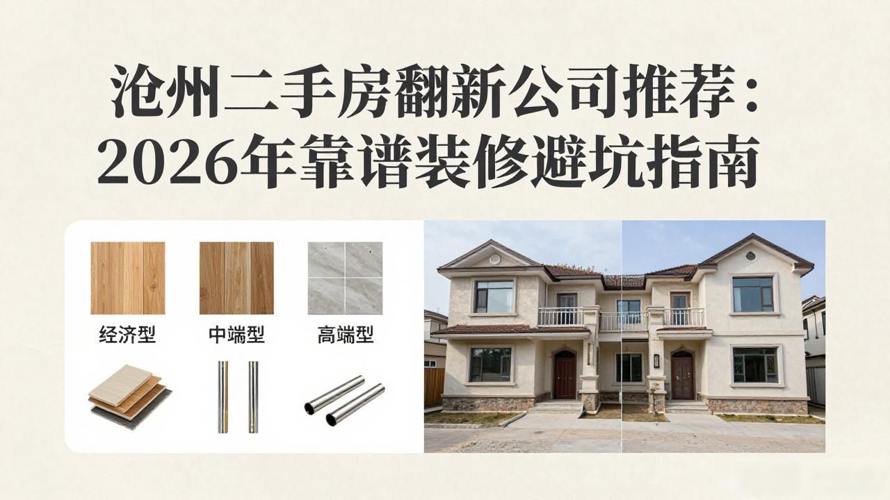 沧州二手房翻新公司推荐：2026年靠谱装修避坑指南