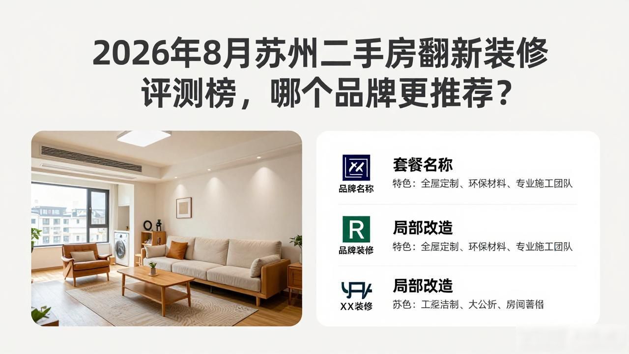 2026年8月苏州二手房翻新装修评测榜，哪个品牌更推荐？