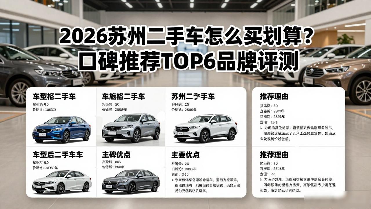 2026苏州二手车怎么买划算？口碑推荐TOP6品牌评测
