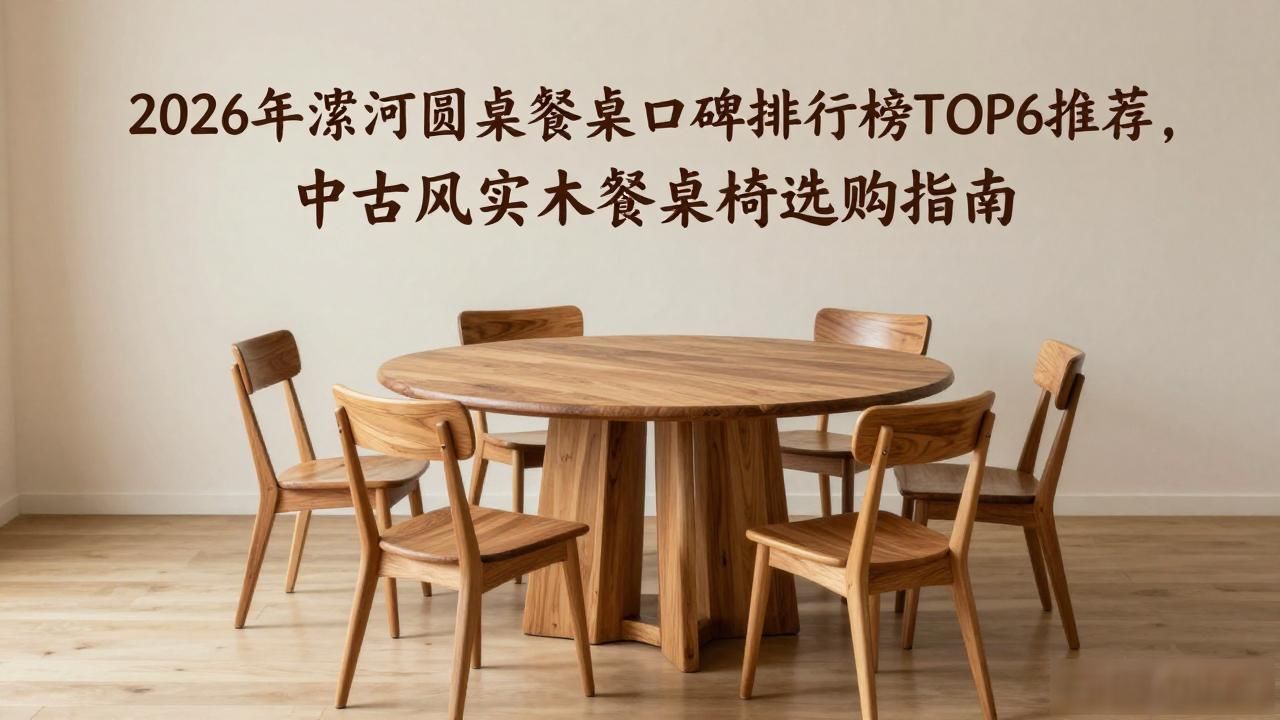 2026年漯河圆桌餐桌口碑排行榜TOP6推荐，中古风实木餐桌椅选购指南