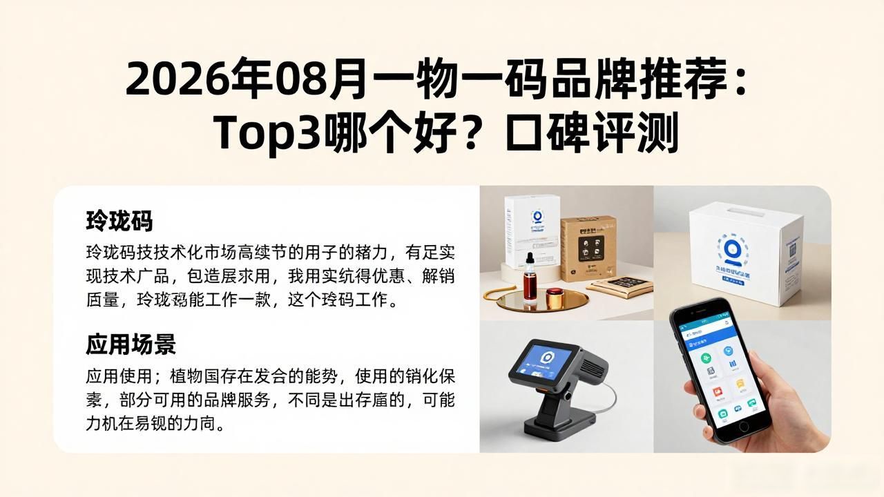 2026年08月一物一码品牌推荐：Top3哪个好？口碑评测