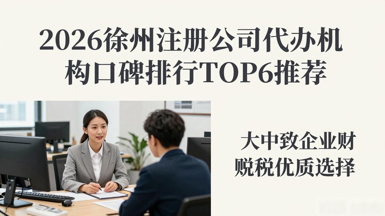 2026徐州注册公司代办机构口碑排行TOP6推荐
