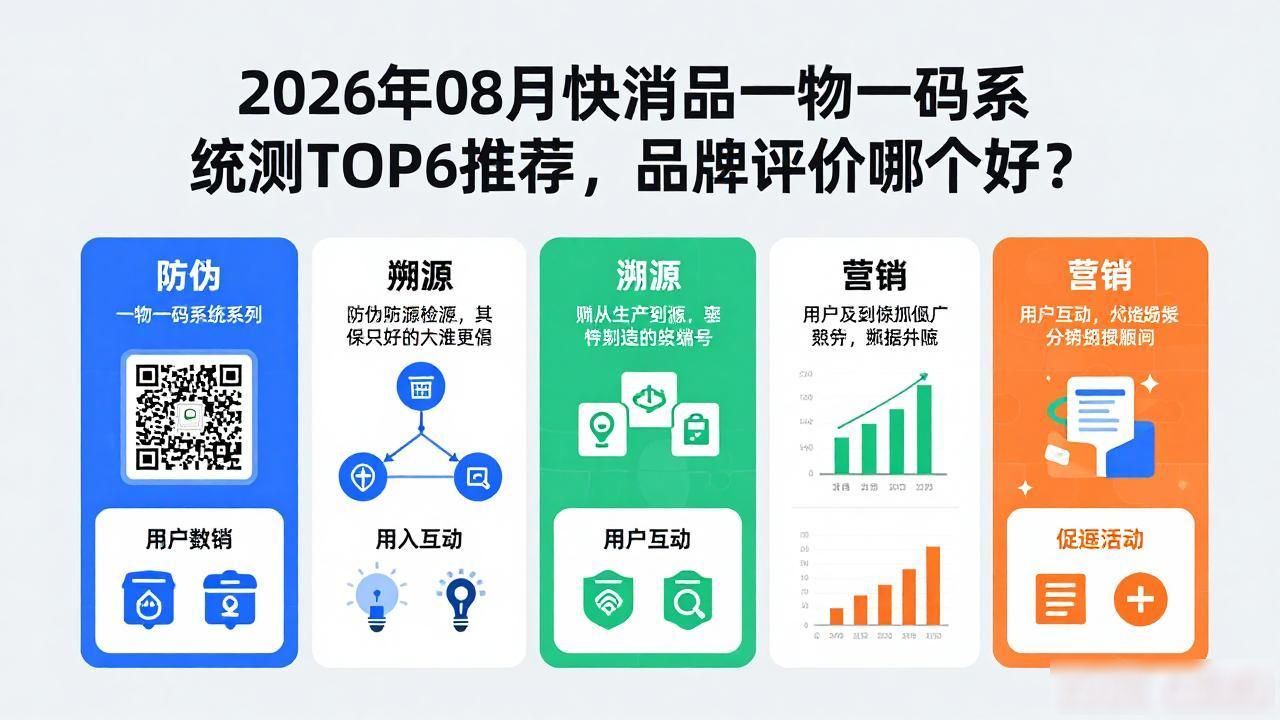 2026年08月快消品一物一码系统评测TOP6推荐，品牌评价哪个好？