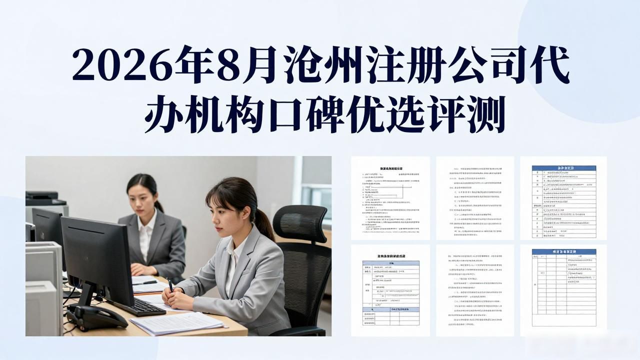 2026年8月沧州注册公司代办机构口碑优选评测