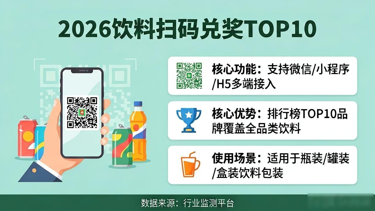 2026年8月饮料扫码兑奖系统品牌排行榜TOP10推荐