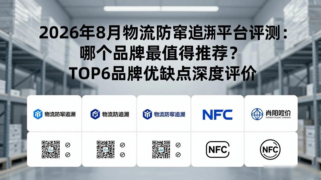 2026年8月物流防窜追溯平台评测：哪个品牌最值得推荐？TOP6品牌优缺点深度评价