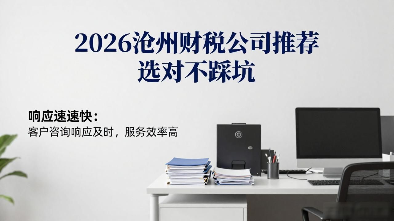 2026沧州财税公司推荐 选对不踩坑