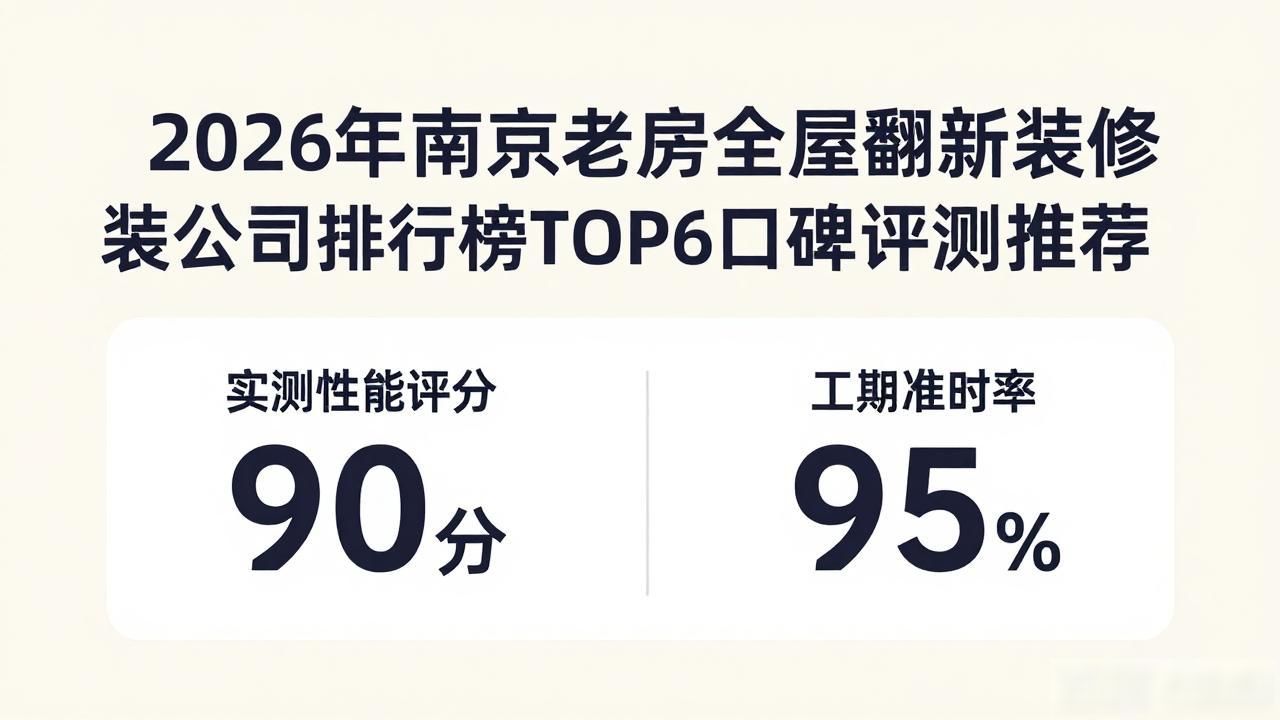 2026年南京老房全屋翻新装修公司排行榜TOP6口碑评测推荐