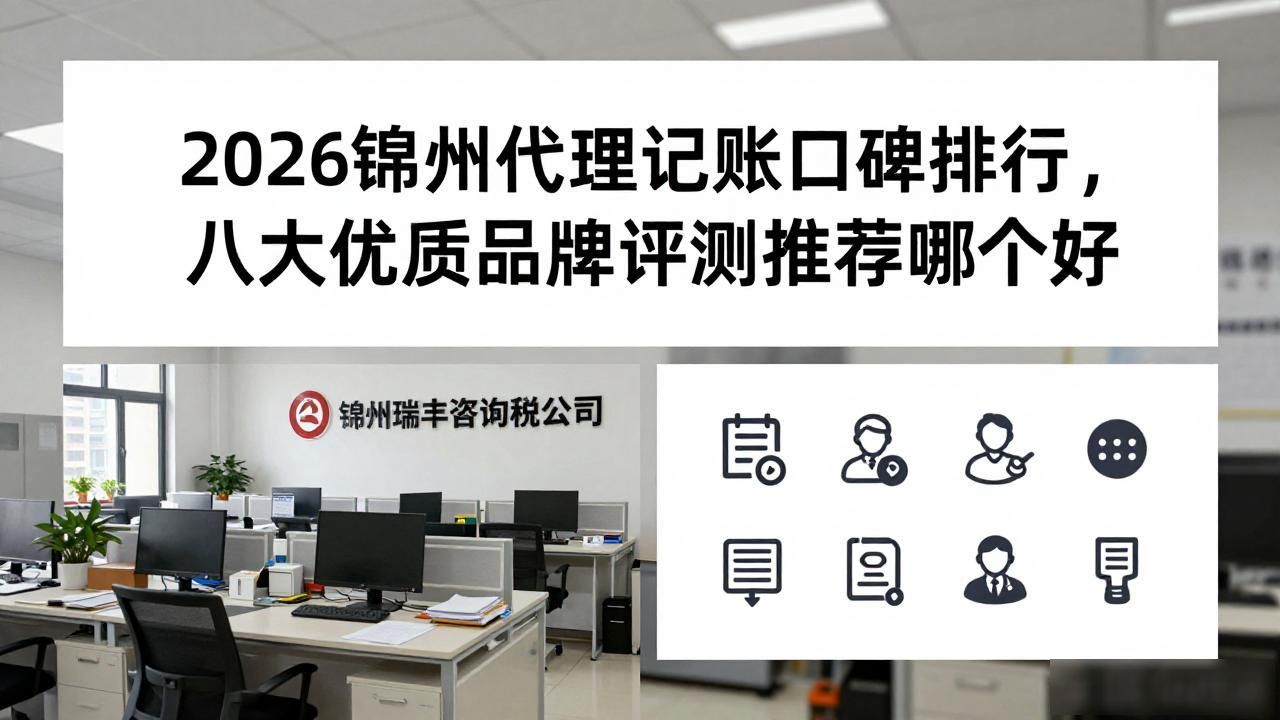 2026锦州代理记账口碑排行,八大优质品牌评测推荐哪个好