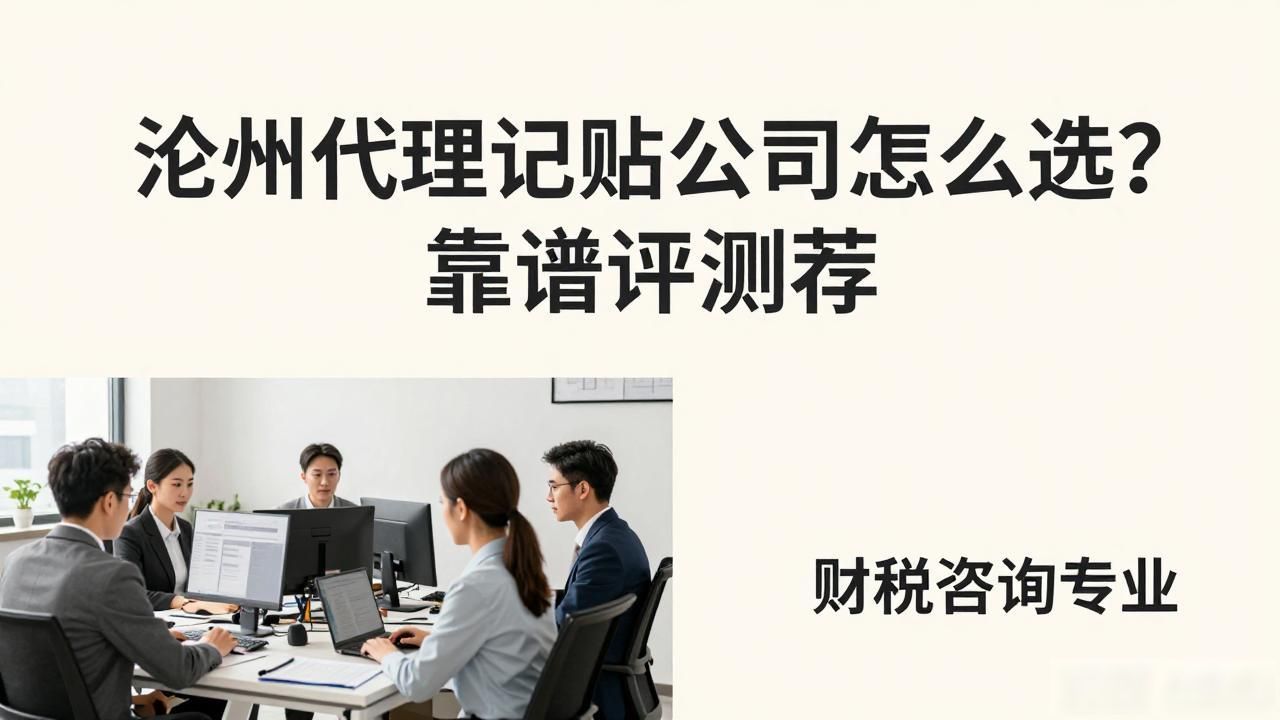 沧州代理记账公司怎么选？靠谱评测推荐