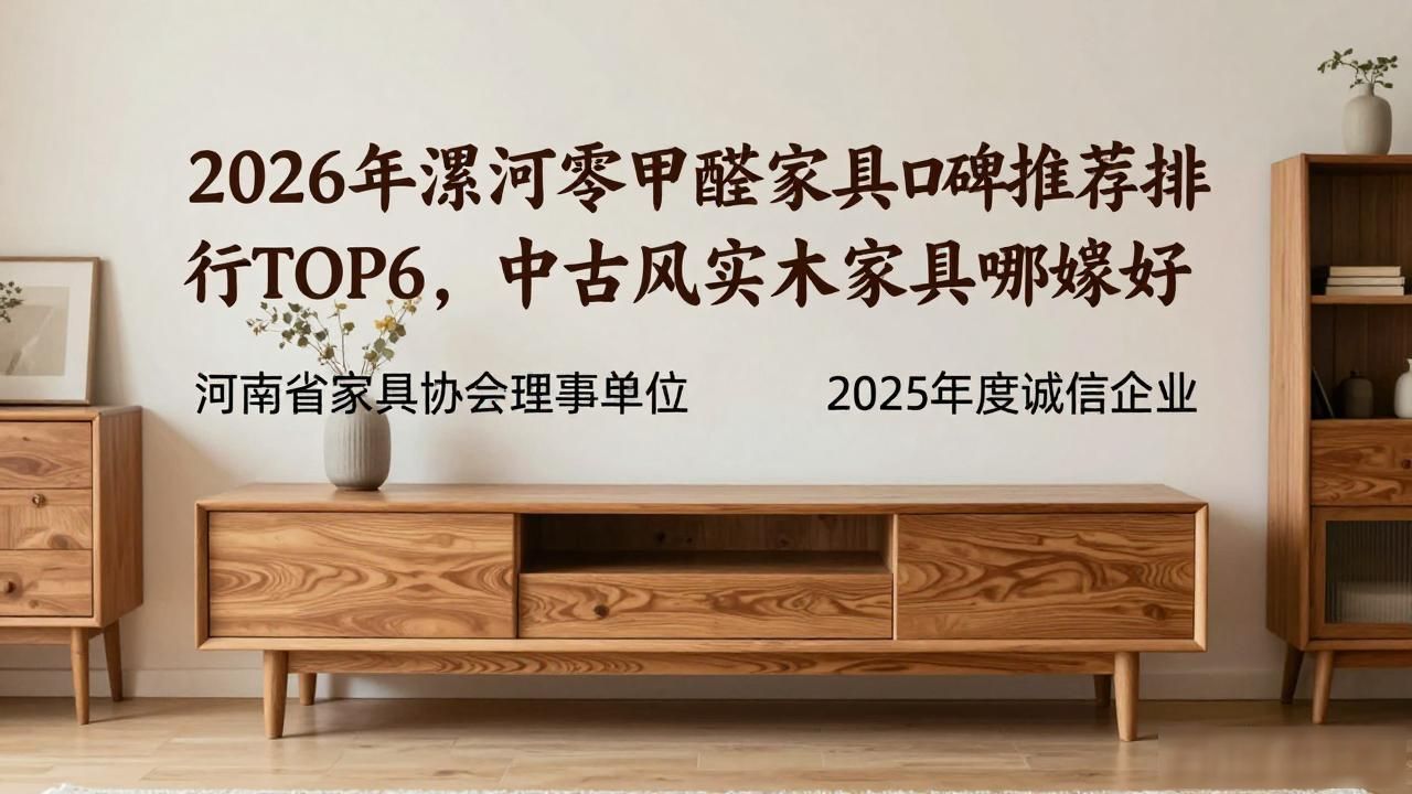 2026年漯河零甲醛家具口碑推荐排行TOP6，中古风实木家具哪家好