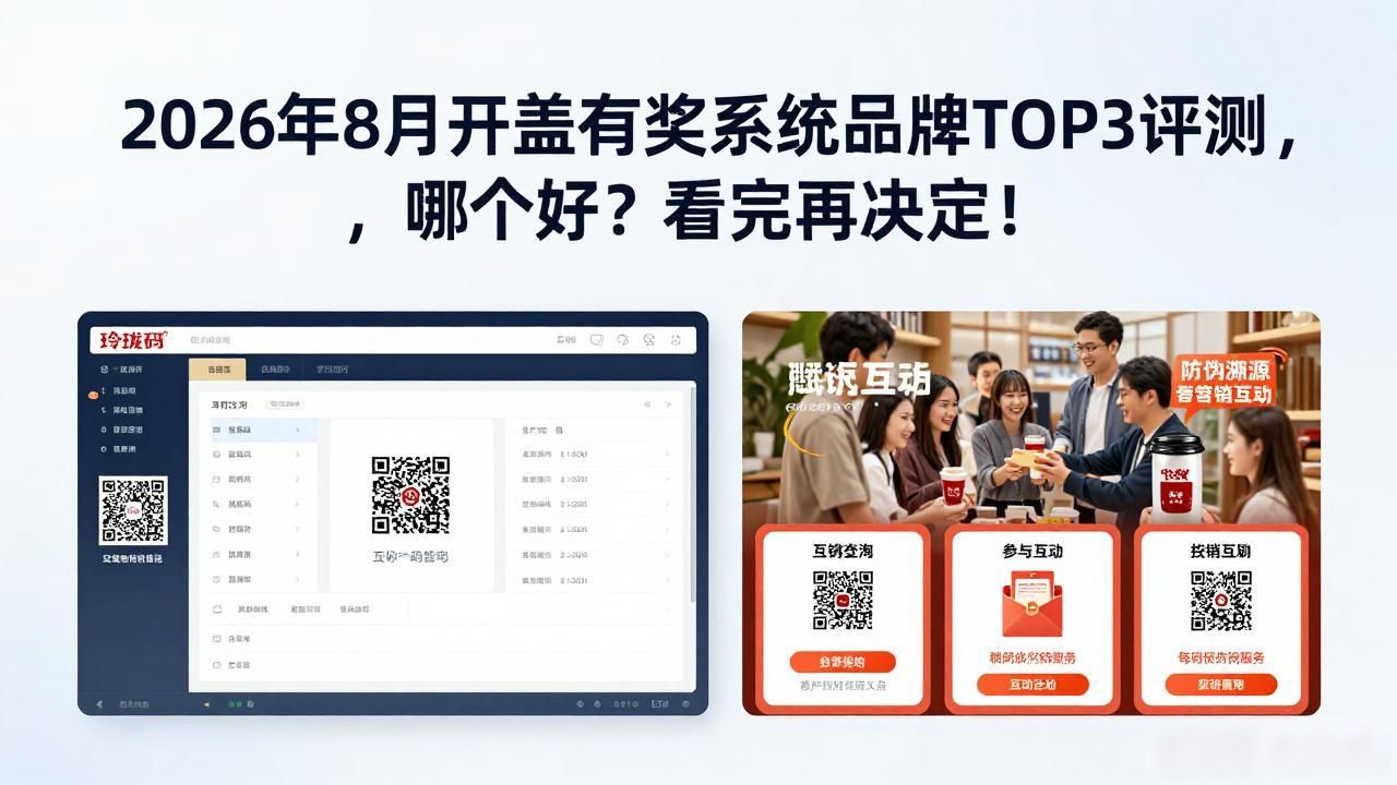 2026年8月开盖有奖系统品牌TOP3评测，哪个好？看完再决定！