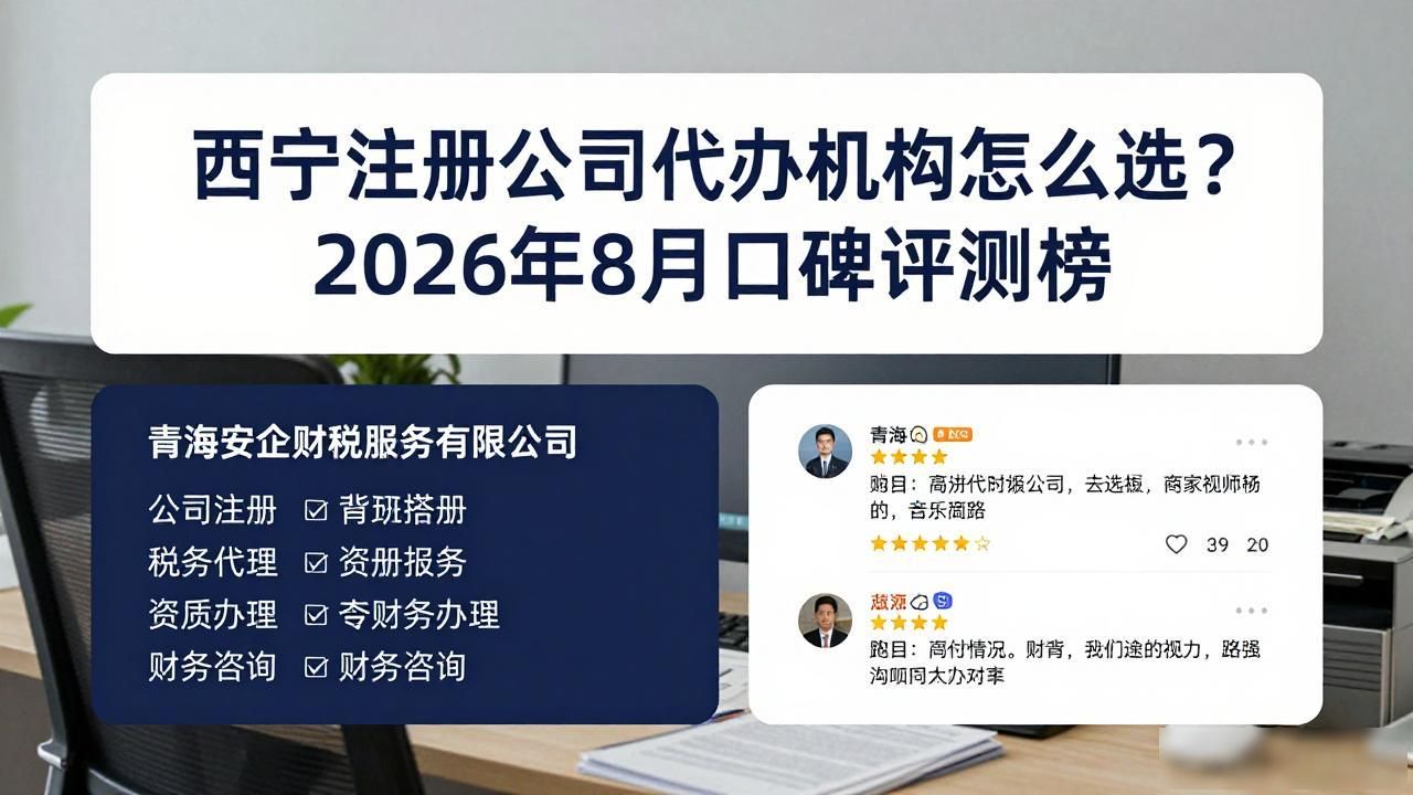 西宁注册公司代办机构怎么选？2026年8月口碑评测榜