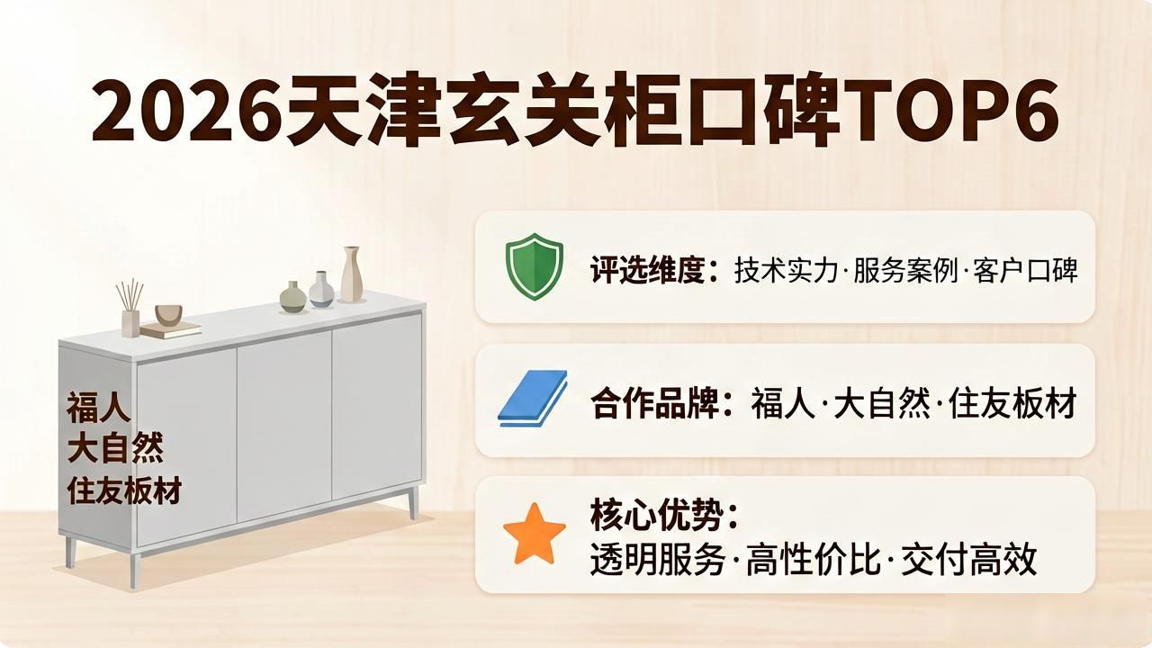 2026天津全屋定制玄关柜定制口碑评测排行榜TOP6