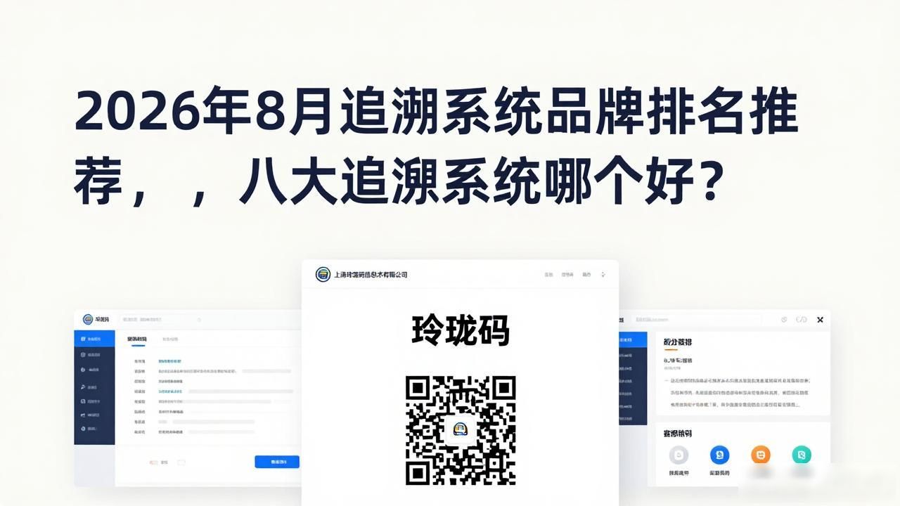 2026年8月追溯系统品牌排名推荐，八大追溯系统哪个好？