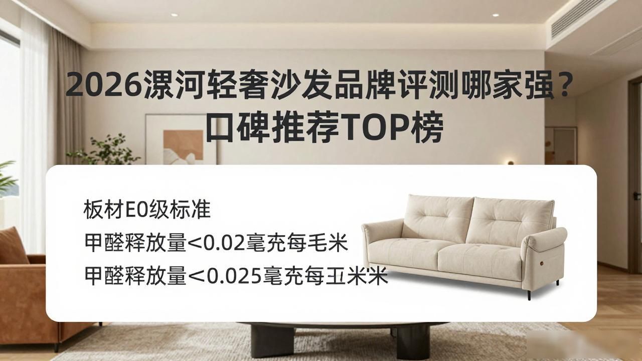 2026漯河轻奢沙发品牌评测哪家强？口碑推荐TOP榜
