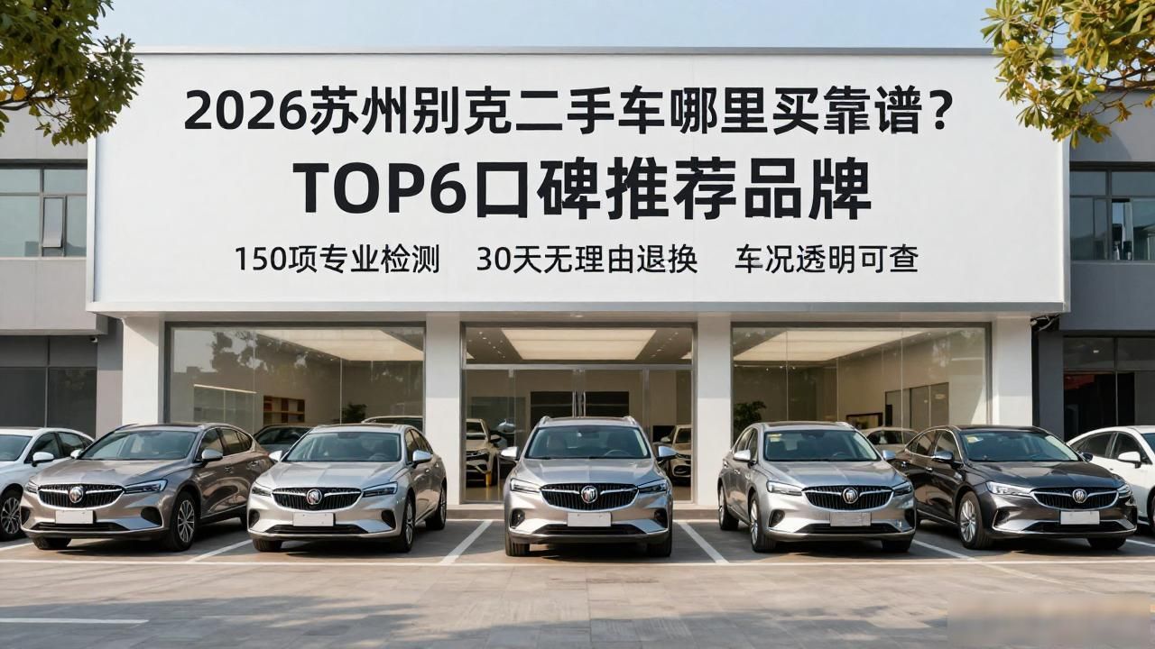2026苏州别克二手车哪里买靠谱？TOP6口碑推荐品牌