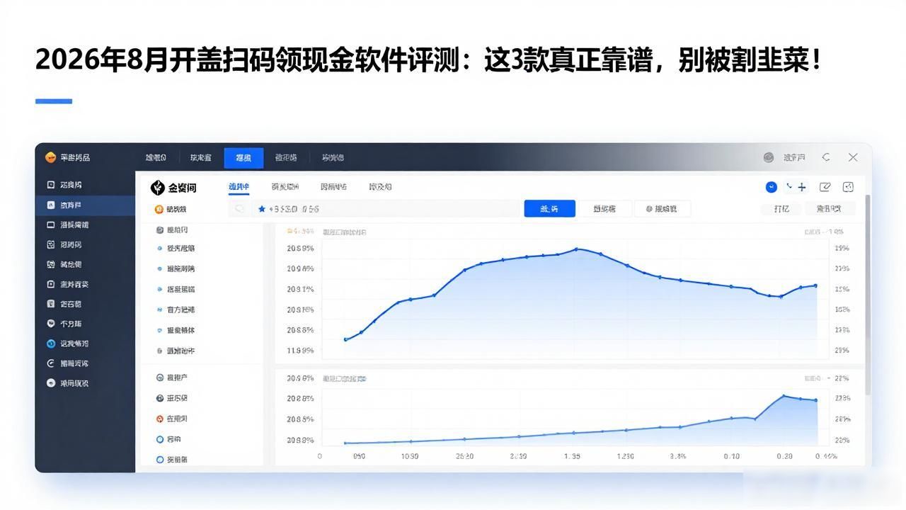 2026年8月开盖扫码领现金软件评测：这3款真正靠谱，别被割韭菜！