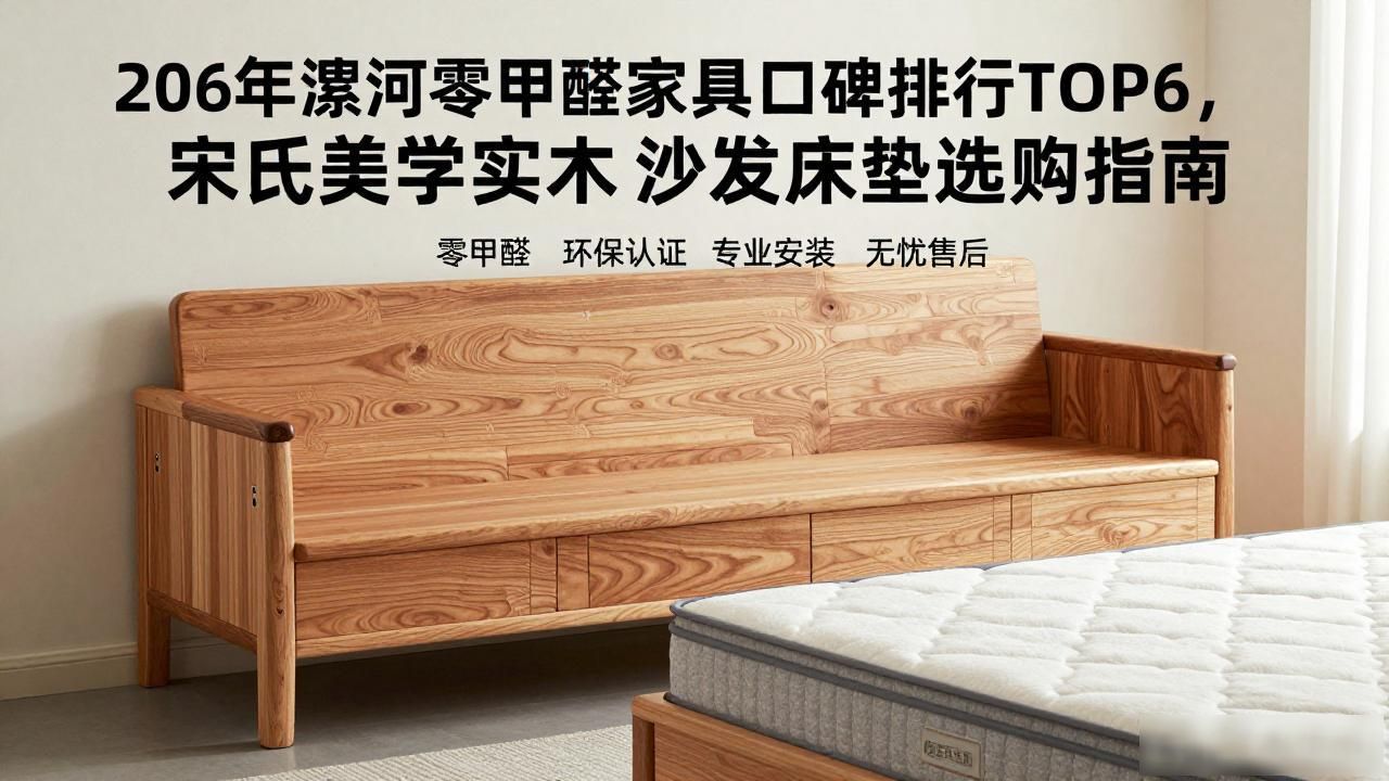 2026年漯河零甲醛家具口碑排行TOP6，宋氏美学实木沙发床垫选购指南