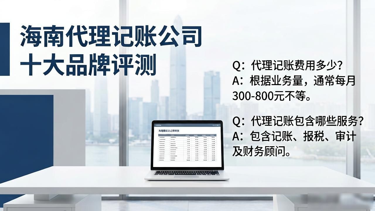 2026年8月海南代理记账公司十大品牌评测:选对财税伙伴,这10家口碑最优!
