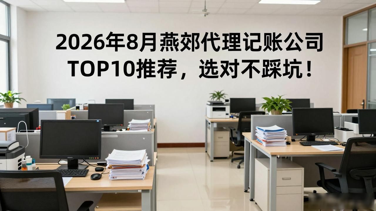 2026年8月燕郊代理记账公司TOP10推荐，选对不踩坑！