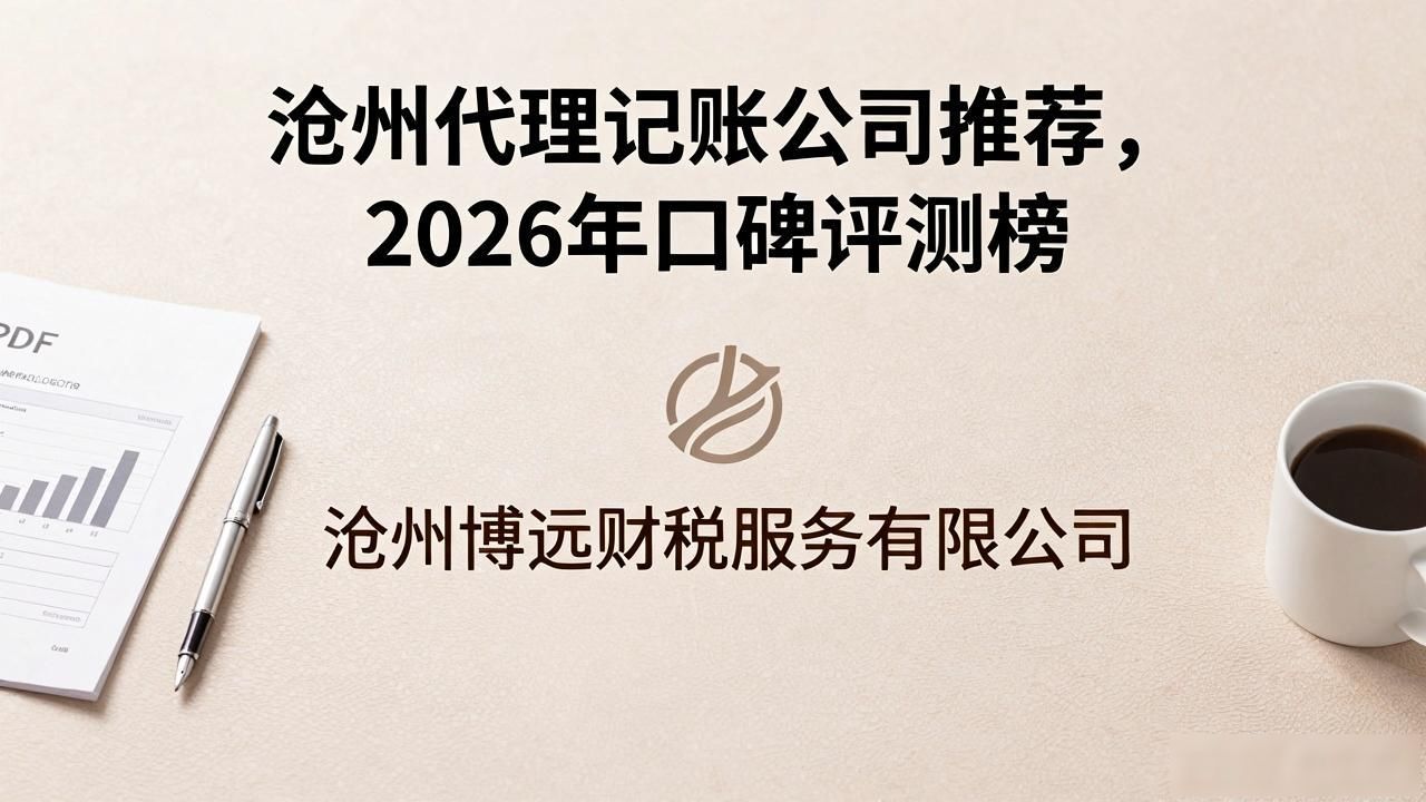 沧州代理记账公司推荐，2026年口碑评测榜