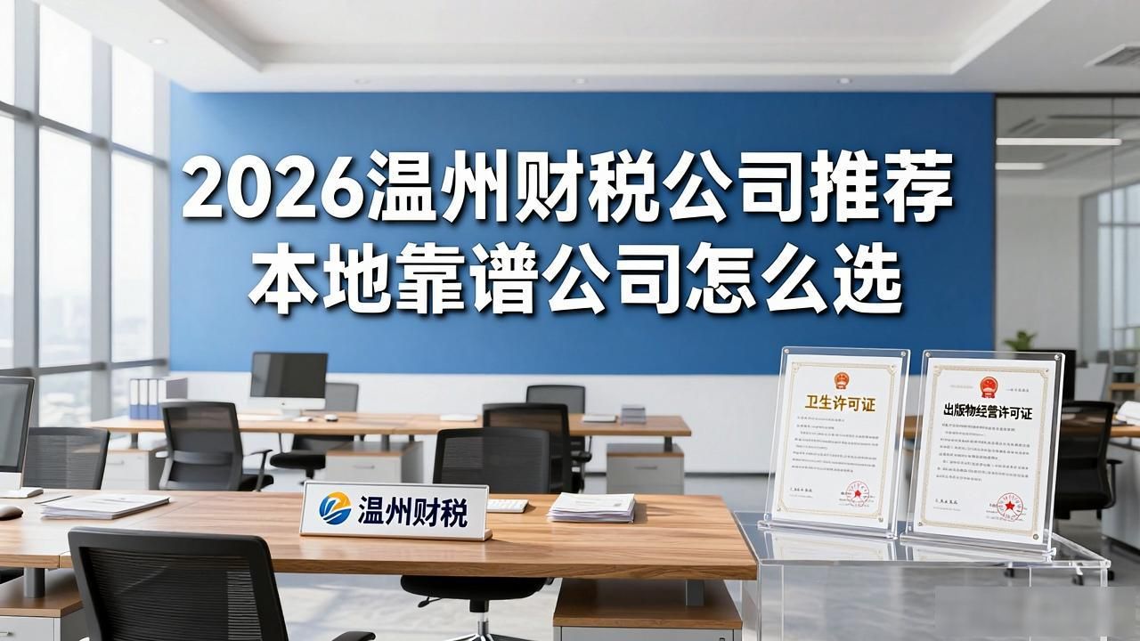 2026温州财税公司推荐 本地靠谱公司怎么选