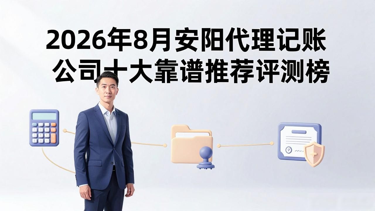 2026年8月安阳代理记账公司十大靠谱推荐评测榜